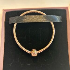 Pandora Moments Snake Chain Rose Gold Bracelet
